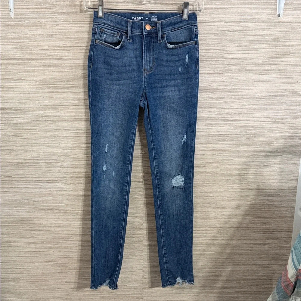Old Navy Two-Pair Girls Blue Skinny Jeans Set Jeggings size 12